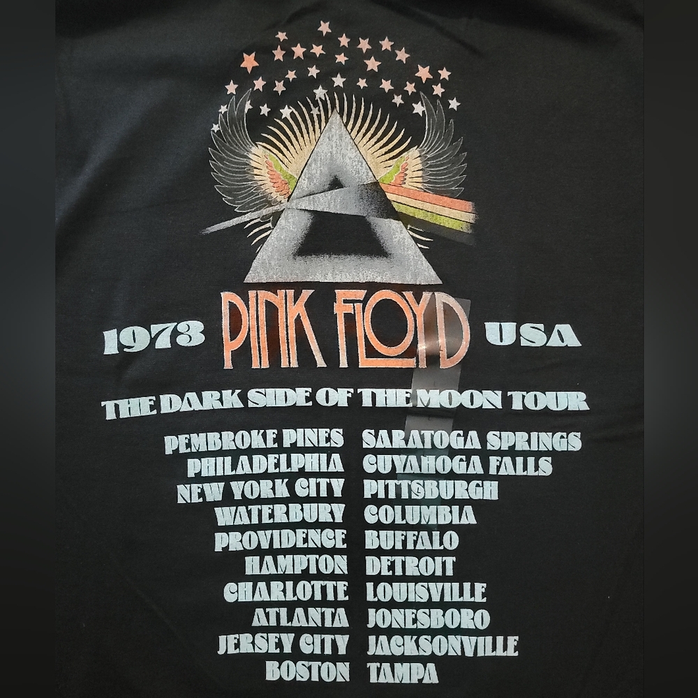 HYBRID PINK FLOYD 1973 TOUR T-SHIRT - Picture 3 of 4